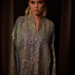 Blue Embroidered Kaftan