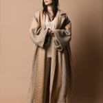 Beige Teddy Bisht