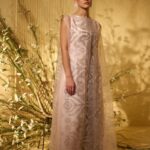 Pink Sheer Overlap Kaftan