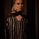 Black Silk Choker Kaftan