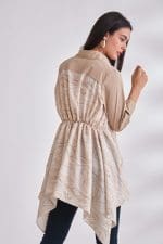 Peplum Beige Shirt - Image 2