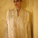 White Embroidered Kaftan