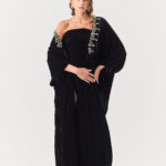 Sequence Velvet Bisht Set Black