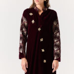 Diagonal Buttons Kaftan