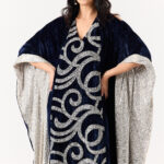 Crystal Twirl Kaftan  Embroidery & Sequence Sides