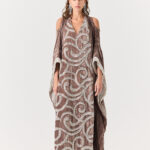 Crystal Twirl Kaftan  Embroidery & Sequence Sides