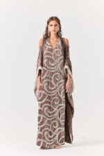 Crystal Twirl Kaftan  Embroidery & Sequence Sides