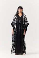 Velvet Kaftan with Sequence Edges - Image 2