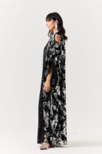 Velvet Kaftan with Sequence Edges - Image 3