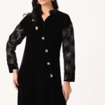 Diagonal Buttons Kaftan